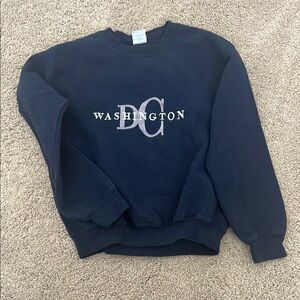 Gildan Blue Crewneck Sweatshirt Washington DC